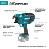 Makita Rebar Tying Gun, Cordless, 18V - XRT01TK