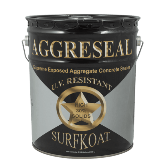SurfKoat Aggreseal Supreme Concrete Sealer, 30% Solids, 5 gallons (Clear, Brown, or Gray)