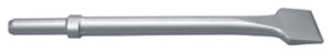 Brunner & Lay Chipping Hammer Bit, Round Shank/Oval Collar, 3" Wide Chisel, 9" Length - L14J09