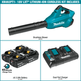 Makita Cordless Blower, 18V X2 (36V), 4 Battery Kit - XBU02PT1