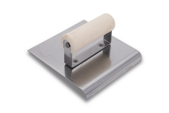 Marshalltown CE514S - Concrete Hand Edger, Stainless Steel, Wood Handle ( 6